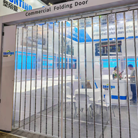 Pintu Geser Patio Anti Pecah Desain Baru untuk Balkon, Veranda, Dapur, Hotel Modern, Pintu Lipat Hemat Ruang, Grosir