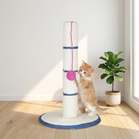 Nouveau design, petit arbre à chat avec griffoir, tour pour chat en sisal, colonne à griffer pour chat, petites balles