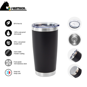 Tazza da Vino Senza BPA con Coperchi Trasparenti, Bicchiere da Caffè Freddo da 20 oz, Tazza Termica Isolata Sottovuoto, Borraccia Termica in Acciaio Inossidabile, Tazza da Caffè - Product Image 3