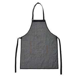 Denim Work <b>Apron</b> <b>Black</b> Unisex For Restaurant Bar Use - Product Image 3