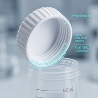 Tube centrifuge stérile autoportant de 50 ml, emballage en sachet, tubes de centrifugeuse jetables pour la collecte d'échantillons en laboratoire