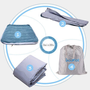 Matelas Gonflable Double Couche en PVC Pliable pour <span class=keywords><strong>Camping</strong></span>, Tapis de Couchage Gonflable, Lit Gonflable pour Enfant - Product Image 2
