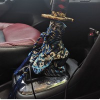 Nouvelle Housse Universelle pour Levier de Vitesse de Voiture, Style Katana en Coton, Motif Épée de Samouraï, Cache-Poussière pour Levier de Vitesse de Course