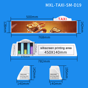 Écran LED double face Hd pour voiture Écran couleur publicitaire numérique pour taxi Boîte à lumière publicitaire à LED - Product Image 3