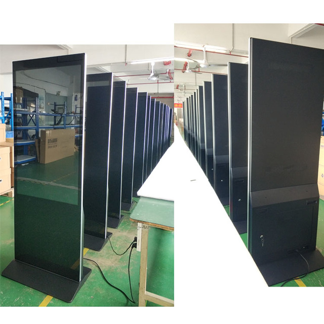 Floor Standing Android LCD Video Player High Brightness Digital Signage Touch Screen Vertical Advertising Display