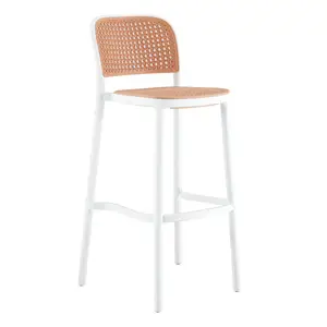 Modern fashion high-end hotel restaurant restaurant furniture arm dining Plastic Outdoor Chair