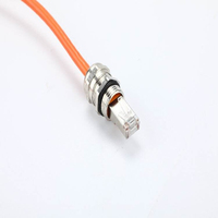 Câble Ethernet industriel blindé 60V IP20 en PVC et cuivre, cordon de raccordement Profinet à haute résistance au pliage pour produits électroniques