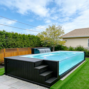 Piscina Portátil Multifuncional para Exteriores de 20 pies, 16x32, Lista para Usar, Completa, de Fibra de Vidrio, Resistente a los Rayos UV, con Capacidad Personalizable - Product Image 1