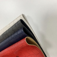 Tissu synthétique imprimé PU crocodile gaufré Designer cuir Rexine numérique pour sac à main chaussures décoration
