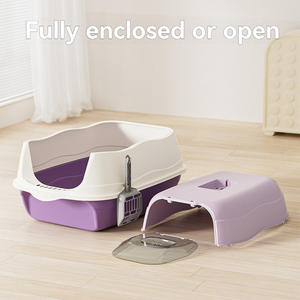 Nueva Caja de Arena para Gatos 2025 de Alta Calidad, Grande y Totalmente Cerrada, con Carcasa de Material PP, Tapa Abatible con Puerta Frontal para Gatos - Product Image 3