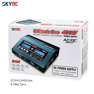 Chargeur double balance AC/<span class=keywords><strong>DC</strong></span> SKYRC D400 400W 20A 1-7S LiPo LiHV LiFe NiMH Pb avec alimentation 150W pour drone et voiture RC - Product Image 6