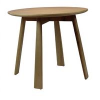 Table Ronde Moderne en Bois Massif pour Café, Mobilier d'Hôtellerie, Personnalisable