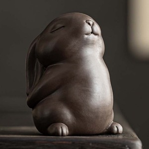 ชุดน้ำชากระต่ายน่ารักสำหรับสัตว์เลี้ยงชุดน้ำชาดินเผาสีม่วงสำหรับผู้รักชาการ์ตูนกังฟูสัตว์เลี้ยง - Product Image 5