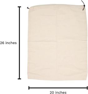 Sacs de rangement anti-poussière en coton biologique avec fermeture à cordon en toile - Product Image 6