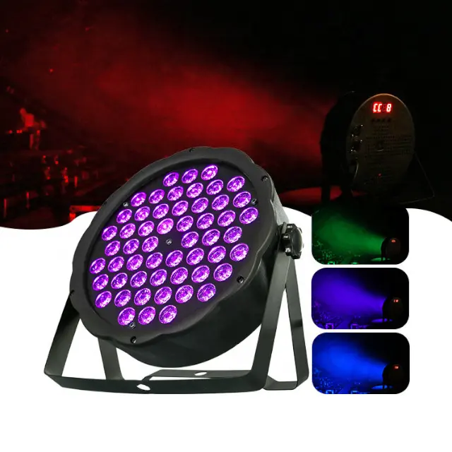 VLTG Disco 80W 54*1W Led 3 en 1 Lámpara Dmx Rgb Led Par Luz de Escenario Luz Led