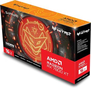 การ์ดจอ Sapphire Nitro Radeon 7800 16GB GDDR6 สำหรับเล่นเกม พร้อมพัดลมระบายความร้อน รองรับพอร์ต PCI และ USB ใช้งานได้กับเดสก์ท็อปและแล็ปท็อป หน่วยความจำวิดีโอ GDDR6 - Product Image 3