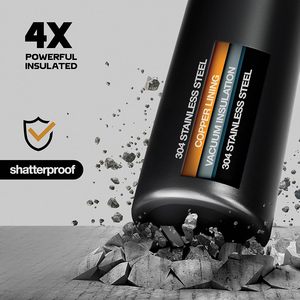 Hot Selling ODM 32/40oz Double Wall Vacuum 18/8 Stainless Steel Eco-Friendly Insulated Sports <b>Water</b> <b>Bottle</b> <b>Storage</b> Jar Rope Lid - Product Image 5