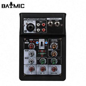 Interfaz de Audio Portátil Mini de 4 Canales para Consola de DJ, Instrumento Musical, Micrófono de 48v, Grabación - Product Image 1