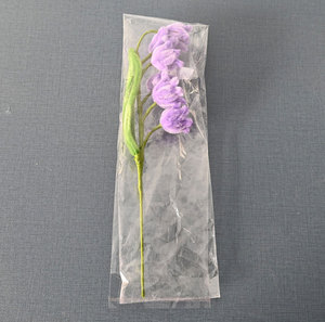 Fleur artificielle violette tressée à la main de 30 cm, bâton torsadé, accessoire de décoration pour bouquet DIY, ornement pour la Saint-Valentin - Product Image 5