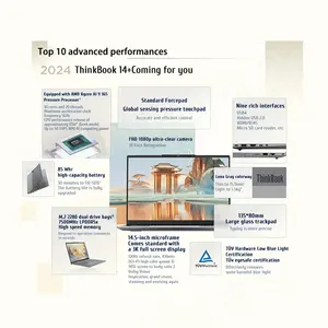 2025 Lenovo Thinkbook 14 + AMD AI 9 <span class=keywords><strong>365</strong></span> 32GB 1TB 14,5 de alto rendimiento IPS 3K Business Laptop para <span class=keywords><strong>Office</strong></span> Opcional AI 7 H 350 - Product Image 2