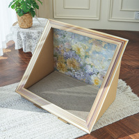 Tableau d'art moderne personnalisé en peinture à l'huile, grattoir à chat en toile, nouveau cadre photo, grattoir à chat en papier fait main