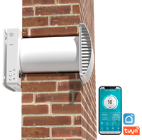 Airwoods Erv Chambre simple Système ERV décentralisé Ventilation de purification avec capteur de CO2 Contrôle du capteur d'humidité