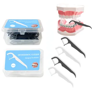 Orthodontic Floss Eco Friendly Dental Floss Picks For Adults With Brace