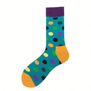 Wholesale Large Polka Dot Cotton Sports Grip <b>Socks</b> for Men Europe America Logo Tube Winter Crew High Quality - Product Image 6
