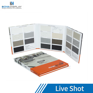 Biểu tượng tùy chỉnh kích thước nhựa Danh mục sàn gỗ cuốn sách Đá Thạch Anh Hộp Tùy chỉnh gạch hiển thị mẫu thư mục chất kết dính - Product Image 5