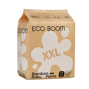 Pantalones de pañales para bebés de la empresa distribuidora ecológica compostable ecológica ECO BOOM