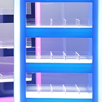 Présentoir de Comptoir Multi-Niveaux en Acrylique Transparent Haut de Gamme pour Magasin de Tabac, Vente en Gros et Personnalisation