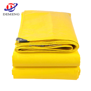 Bâche PVC enduite jaune 550G de haute qualité, personnalisée, imperméable, écologique, anti-UV, pour camions, bateaux, tentes et usage industriel – Prix abordable - Product Image 1