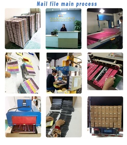 Lima de uñas de papel de lija de Corea con logotipo personalizado de alta calidad, <span class=keywords><strong>esmeril</strong></span> profesional de Color rosa <span class=keywords><strong>para</strong></span> el cuidado Personal, venta al por mayor de doble cara - Product Image 5
