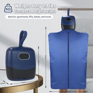 Mini-séchoir automatique intelligent avec chauffage PTC et air chaud à 360° - Élimine les germes, réduit les plis, gain de place pour la maison, la voiture et les camping-cars - Product Image 4