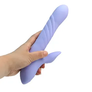 Silicone batteria lesbica spinta vibrazione telescopica Dildo giocattolo del sesso clitoride G Spot coniglio vibratore per le donne