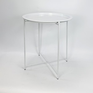 Table basse nordique multifonctionnelle durable avec rangement, design moderne et minimaliste, pliable, en métal, couleur personnalisable, pour salon - Product Image 2