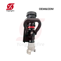 Lance d'incendie à poignée pistolet en aluminium 115-230-360-475 LPM, lance d'incendie réglable à poignée pistolet avec raccord Guillemin 45 mm pour incendies forestiers