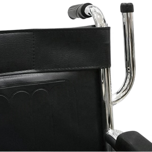 Comoda comoda sedia a rotelle pieghevole manuale con supporto IV per ospedali clinici - Product Image 3