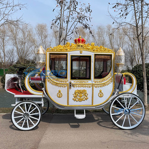 Calèche de Mariage de Luxe, Calèche Élégante de Style Royal, Calèche Électrique de Mariage Stylée pour Visites Touristiques - Product Image 2