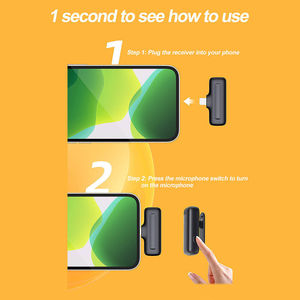 J13 không dây Lavalier Microphone không dây Lavalier Microphone âm thanh <span class=keywords><strong>video</strong></span> ghi âm mini Mic cho <span class=keywords><strong>iPhone</strong></span>/iPad Type-C <span class=keywords><strong>Android</strong></span> - Product Image 4
