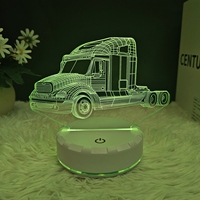 Lampe 3D à la Mode de Haute Qualité 3 Couleurs Réglables Lumière Nocturne Décorative Anime pour Adolescents