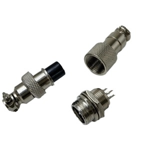 Conector de aviación enchufable GX12, 2-7 pines, cobre plateado, M12, retardante de fuego de alta frecuencia para uso industrial - Product Image 4
