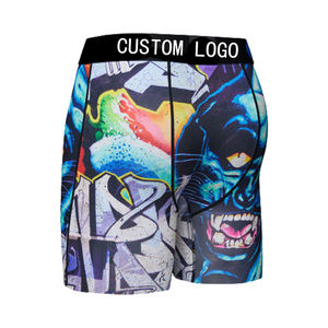 Calzoncillos largos de LICRA elástica para <span class=keywords><strong>hombre</strong></span>, Bóxer personalizado, ropa interior, pantalones cortos - Product Image 4