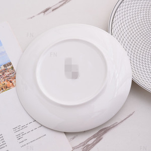 Wholesale Factory White Style 2 Pcs Food Safe High Hard Porcelain Dinner Sets for Hotel Wedding - Product Image 4