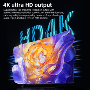 Cavo HDTV Doonjiey 4K placcato oro Type-C con supporto <span class=keywords><strong>per</strong></span> telefono 2-in-1, cavo intrecciato <span class=keywords><strong>per</strong></span> fotocamera, TV, laptop, 30Hz - Product Image 5