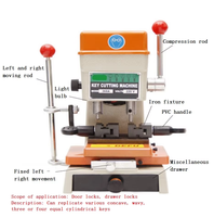 Machine de correspondance de clés à double usage électrique manuelle verticale 368A/machine à clés/machine à dupliquer les clés