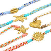Bracelets à breloques Dreamshow Fashion, Nouveautés 2026, Bracelets chaîne faits main colorés, Bijoux en acier inoxydable plaqué or
