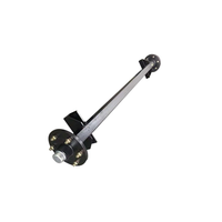 As Roda Trailer Tugas Berat Tanpa Rem, Model Lurus untuk Kapal/Utilitas/Pertanian, Kapasitas 1500kg, Galvanis/Powder Coating