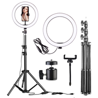Tyk tok — éclairage ring light à LED de 10 pouces, pour caméra, studio photo, vlog, diffusion en direct, vidéo