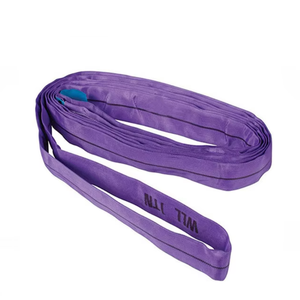 1Ton 2.5m/5mポリエステル繊維エンドレスソフトラウンドウェビングベルトスリング用リフティング - Product Image 4